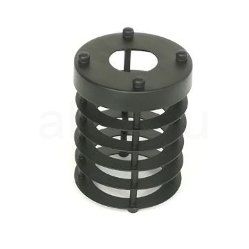 Fekete fém lámparács E27 búratartós foglalathoz