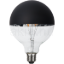 LED izzó E27 G125 fekete-tükör fedéssel