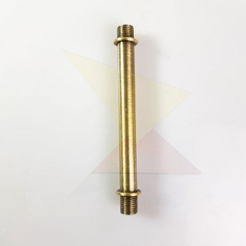 Menetes vegű cső 10cm antik bronz szín
