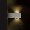 KORSO II fali lámpa szálcsiszolt alumínium 230V LED 2x3W 120° IP54 3000K