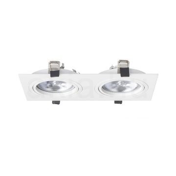PASADENA G53 SQ II  fehér  230V LED G53 2x15W