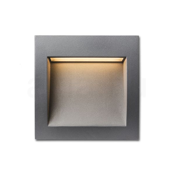 GORDIQ M süllyesztett lámpa antracitszürke 230V LED 3W IP65 3000K