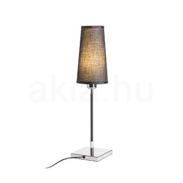 LULU asztali lámpa fekete króm 230V LED E27 8W