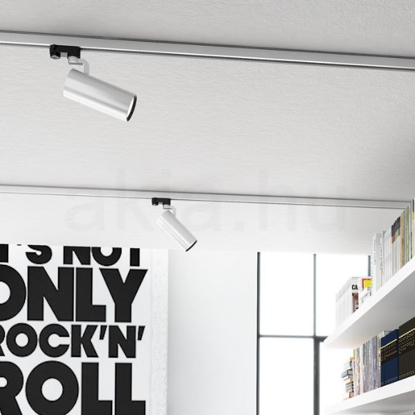 FANGIO háromfázisú áramkörös sínre ezüstszürke  230V LED 25W 36°  3000K