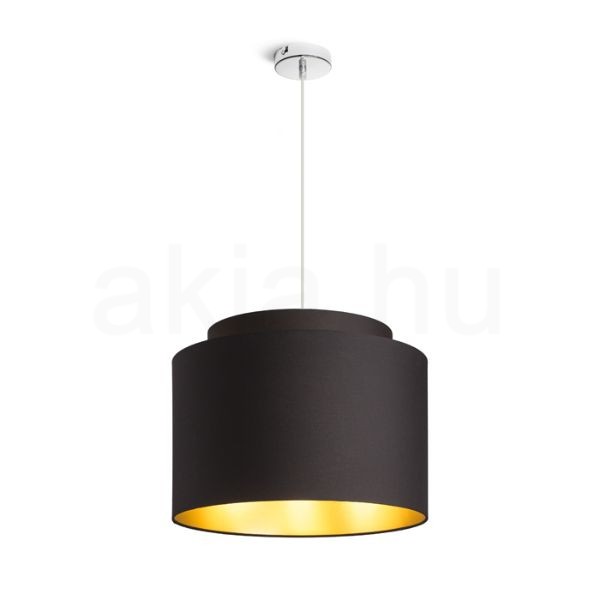 DOUBLE 40/30 lámpabúra  Polycotton fekete/arany fólia  max. 23W