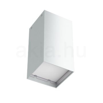 MEA mennyezeti szögletes lámpa  szálcsiszolt alumínium 230V LED E27 15W