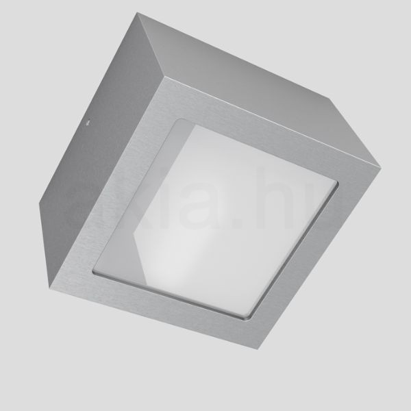 DEZA négyzetes  alumínium/szatén üveg 230V LED G9 5W IP54