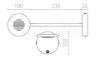 FLAP fali lámpa króm 230V LED 4.2W 120° 3000K