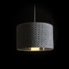 AINO 40 függö lámpa szürke króm 230V E27 28W