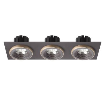 SHARM SQ III süllyesztett lámpa barna/gyöngyházarany  230V LED 3x10W 24°  3000K