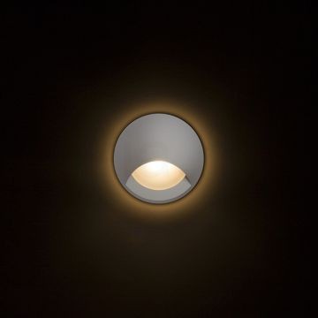 CLUB IND süllyesztett lámpa ezüstszürke  230V LED 3W IP54  3000K