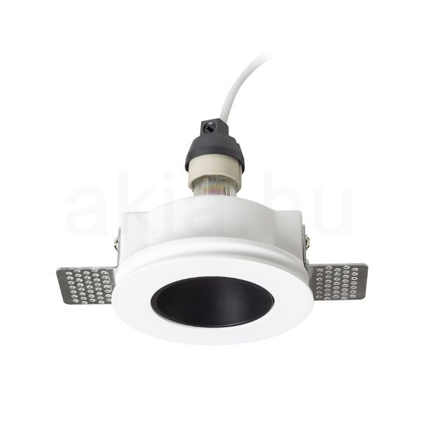 DAYTONA rögzített lámpa gipsz/fekete 230V LED GU10 8W