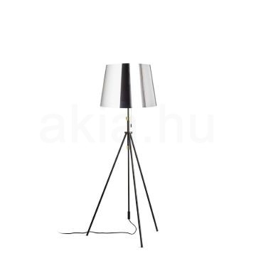 LUTON/ILUSION állólámpa  krómozott fólia/fekete/fém 230V LED E27 15W
