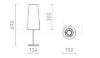 NYC/CONNY 15/30 asztali lámpa  Polycotton fehér/nikkel 230V LED E27 11W