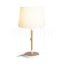KEITH/AMBITUS 30 asztali lámpa USB-vel  Polycotton fehér/bükk 230V LED E27 15W
