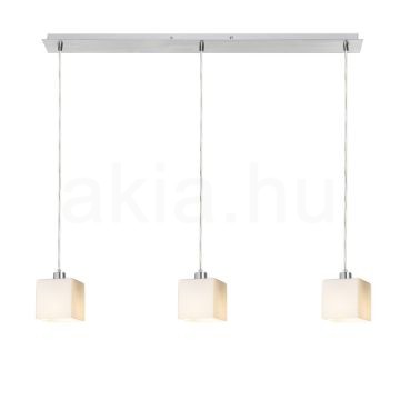 DADOS III 80 függő lámpa  opál üveg/króm 230V LED E27 3x11W