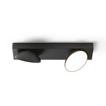 ELISEO II felületre szerelhető fekete 230V LED 2x5W 3000K