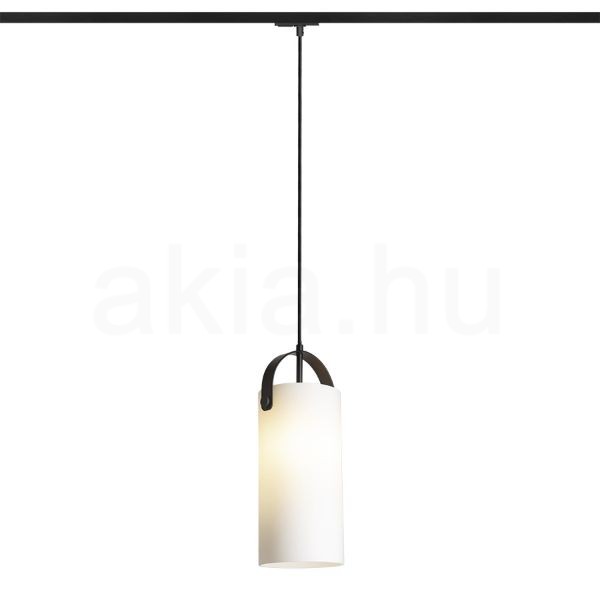 JULIETTA 31 egyfázisú áramkörös sínre  opál üveg/fekete 230V LED E27 15W