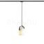 JULIETTA 16 egyfázisú áramkörös sínre  opál üveg/fekete 230V LED E27 15W