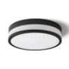CIRA LED 35 mennyezeti lámpa opál üveg/fekete 230V LED 24W IP44 3000K