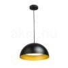 GLADYS 40 függő lámpa fekete/aranysárga 230V LED E27 30W