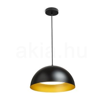GLADYS 40 függő lámpa fekete/aranysárga 230V LED E27 30W