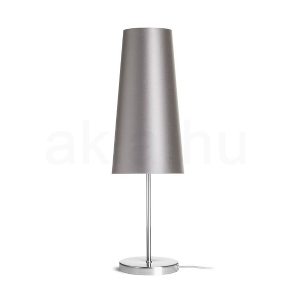 NYC/CONNY 15/30 asztali lámpa  Monaco galamb szürke/ezüst PVC/nikkel 230V LED E27 11W