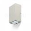 DIXIE 10x16 fali lámpa fehér 230V LED 2x5W 84° IP54 3000K