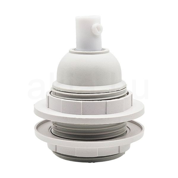 Búratartó gyűrűs fehér bakelit foglalat 250V 4A
